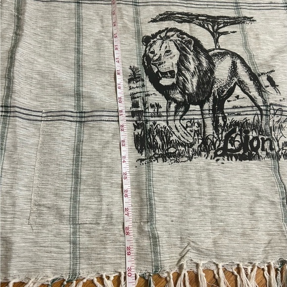 African “Lion’’ Unisex Woven Kikoy Short Sleeved Size XXL - Picture 5 of 9